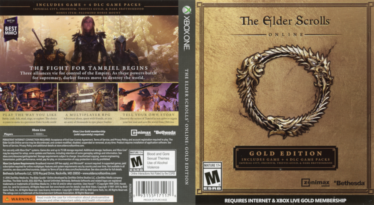 Elder Scrolls Online - Gold Edition, The — box-texture (US)
