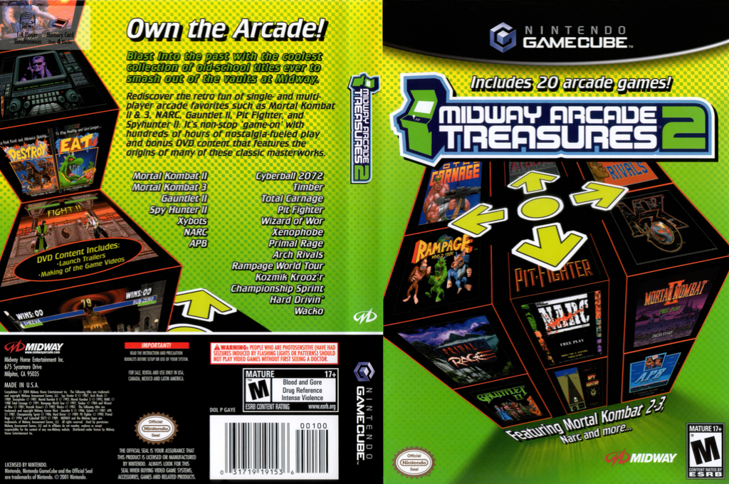 Midway Arcade Treasures 2 — box-texture (US)