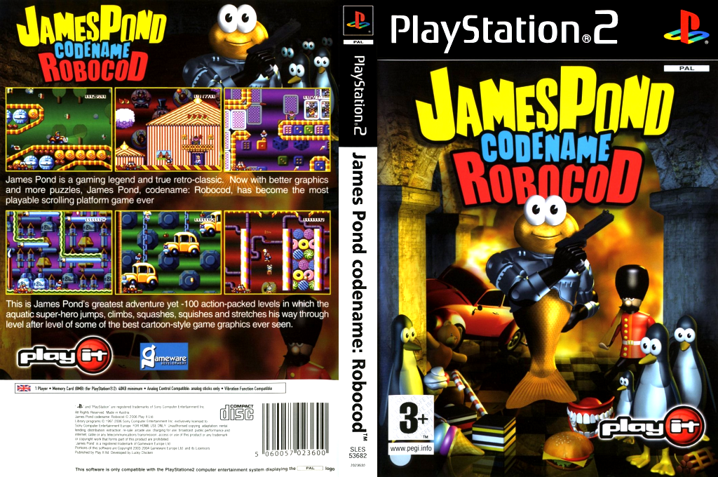 James Pond - Codename - RoboCod — box-texture (EU)