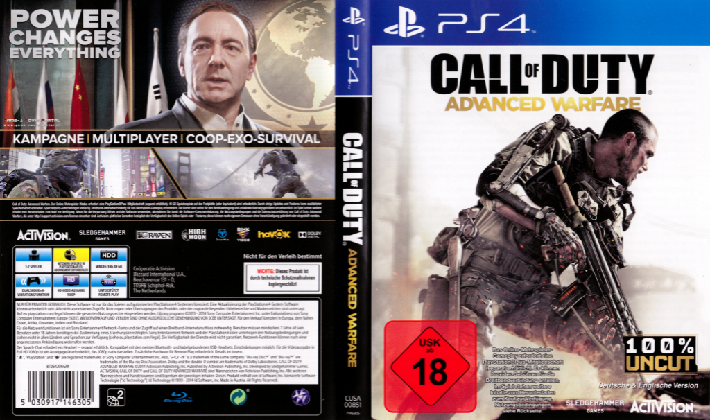 Call of Duty - Advanced Warfare — box-texture (DE)