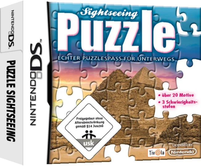 Sightseeing Puzzle - Echter Puzzlespass fuer Unterwegs — box-3D (DE)