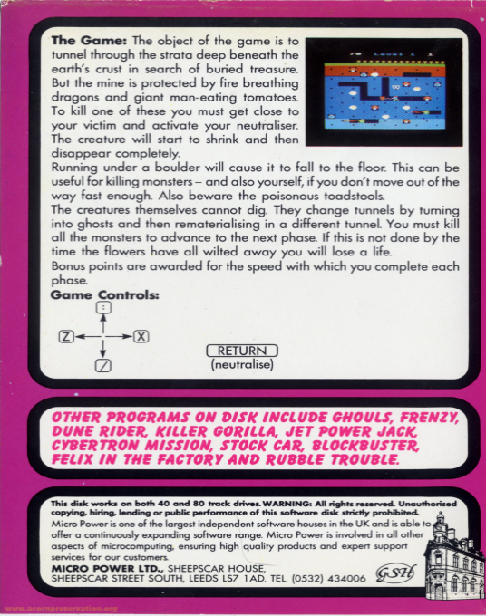 Mine, The — box-2D-back (EU)