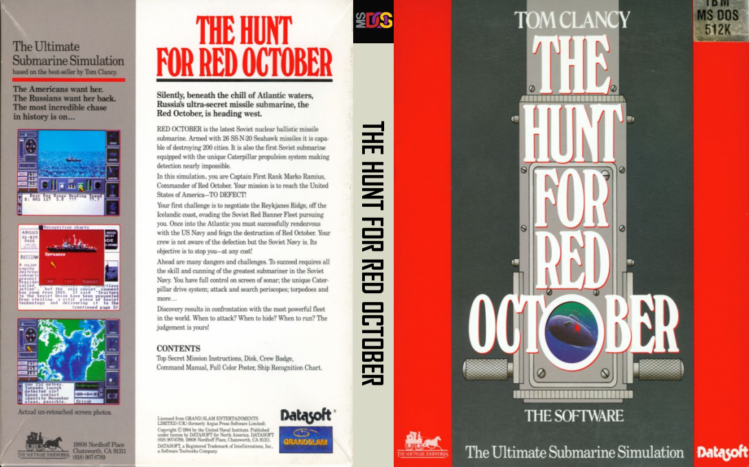 Hunt For Red October, The - The Book — box-texture (US)