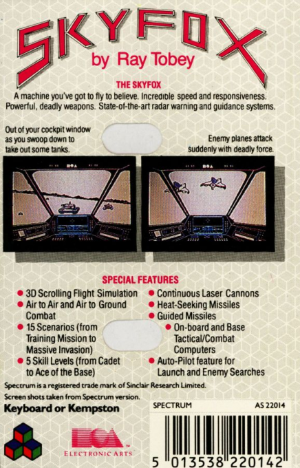 Skyfox — box-2D-back (EU)