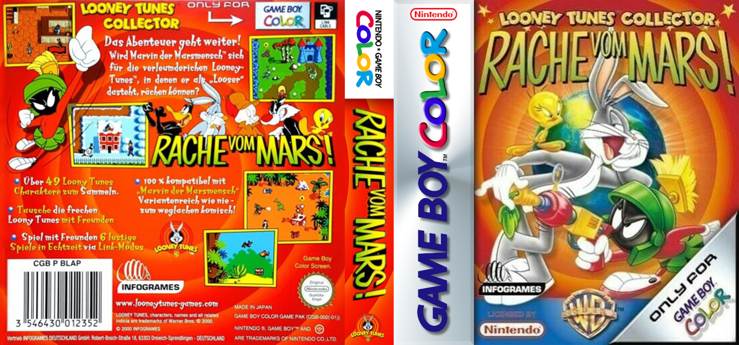 Looney Tunes - Marvin Strikes Back! — box-texture (DE)