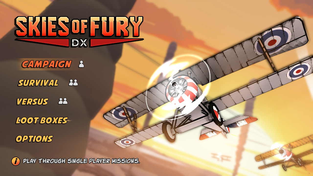Skies of Fury DX — sstitle (WOR)