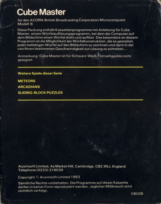Cube Master — box-2D-back (DE)