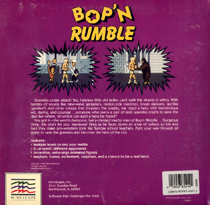 Bad Street Brawler — box-2D-back (US)