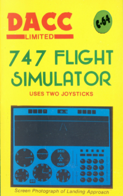 747 Flight Simulator box art