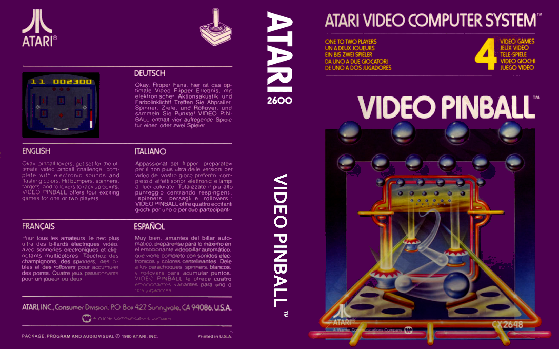 Video Pinball — box-texture (EU)