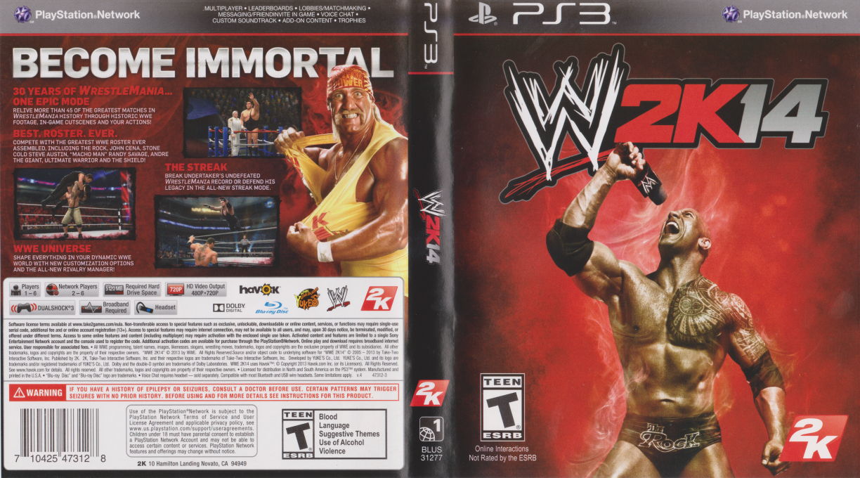 WWE 2K14 — box-texture (US)