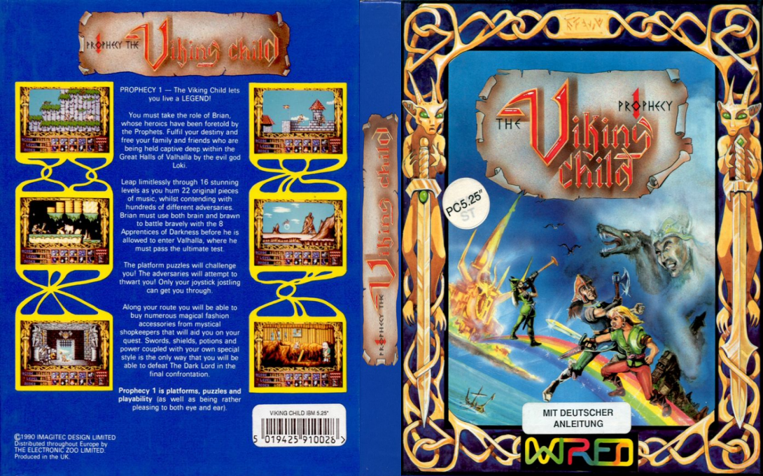 Prophecy 1 - The Viking Child — box-texture (EU)