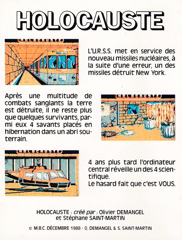 Holocauste — box-2D-back (FR)