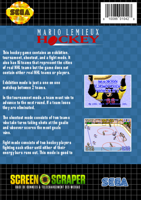 Mario Lemieux Hockey — box-2D-back (SS)