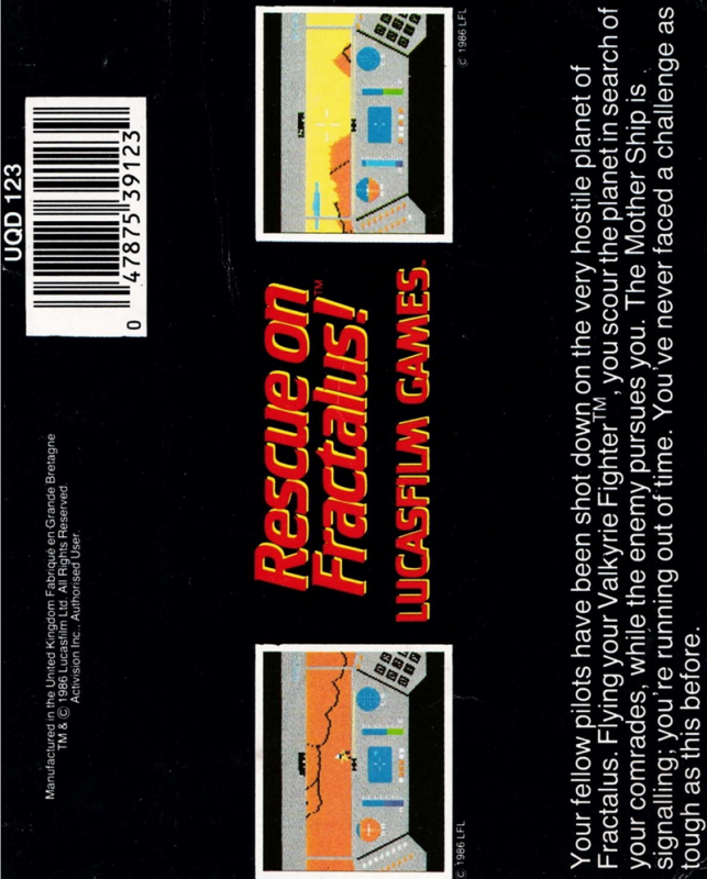 Rescue on Fractalus! — box-2D-back (EU)