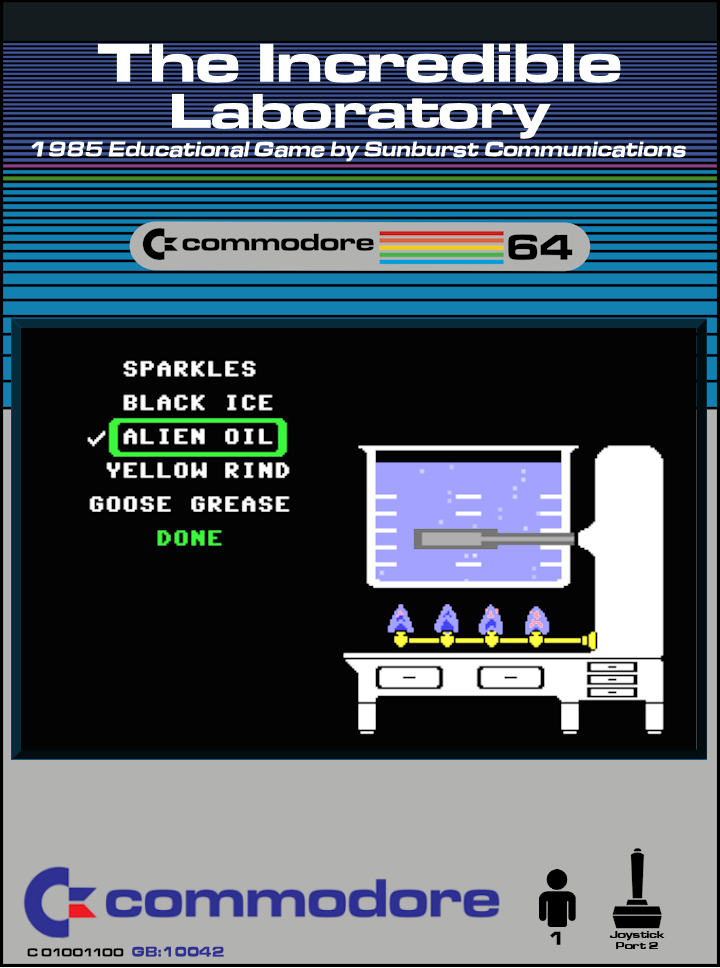 The Incredible Laboratory box art