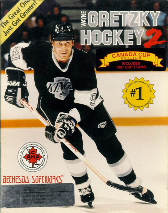 Wayne Gretzky Hockey 2 box art