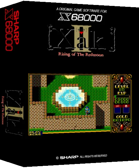 Xak 2 - Rising of the Redmoon — box-3D (SS)