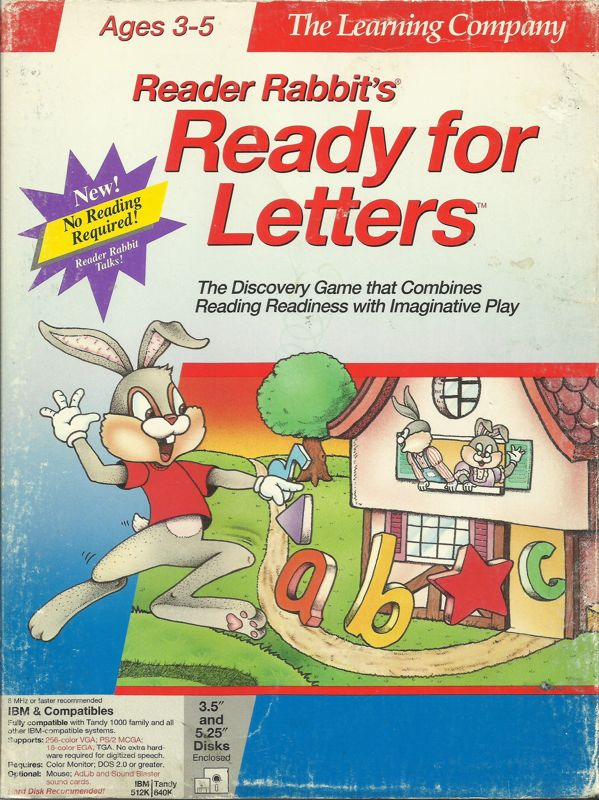 Reader Rabbit's Ready For Letters box art