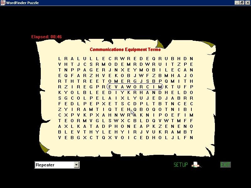 Wordfinder — ss (WOR)