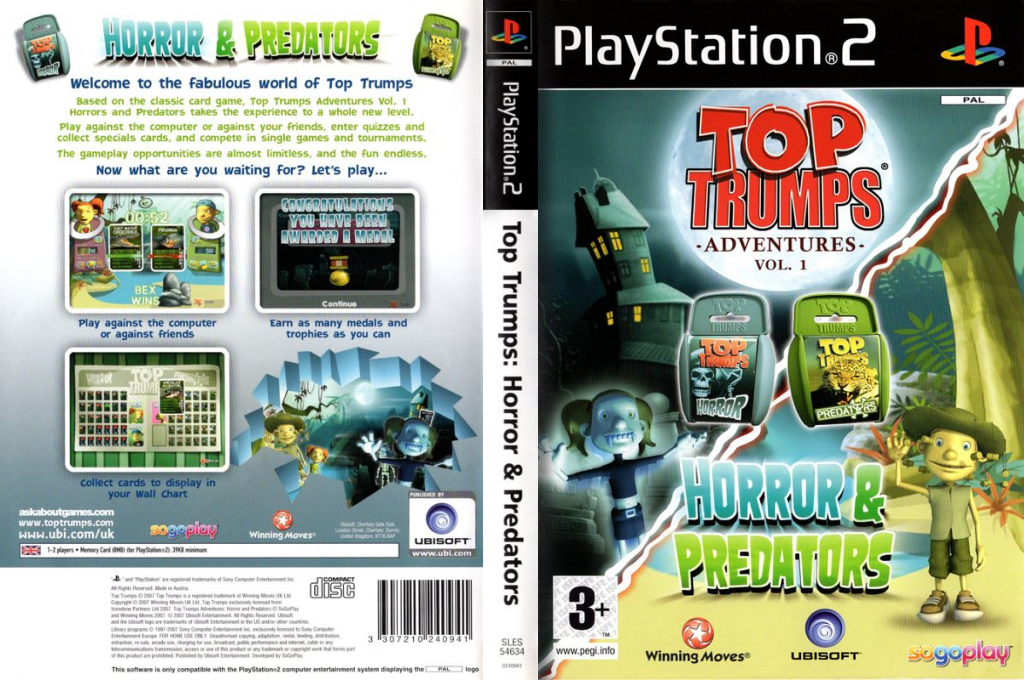 Top Trumps Adventures Vol. 1 - Horror And Predators — box-texture (EU)
