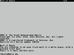 Zork 1 - The Great Underground Empire — ss (WOR)