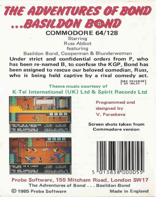 Adventures Of Bond... Basildon Bond, The — box-2D-back (EU)