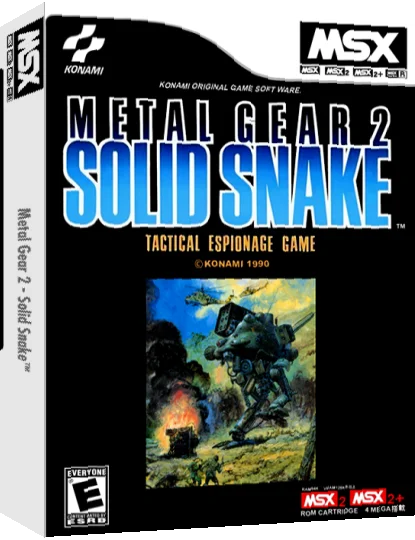 Metal Gear II : Solid Snake — box-3D (JP)