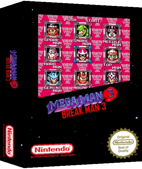 MegaMan III : Break Man 3 — box-3D (SS)