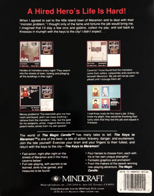 Keys to Maramon, The — box-2D-back (US)