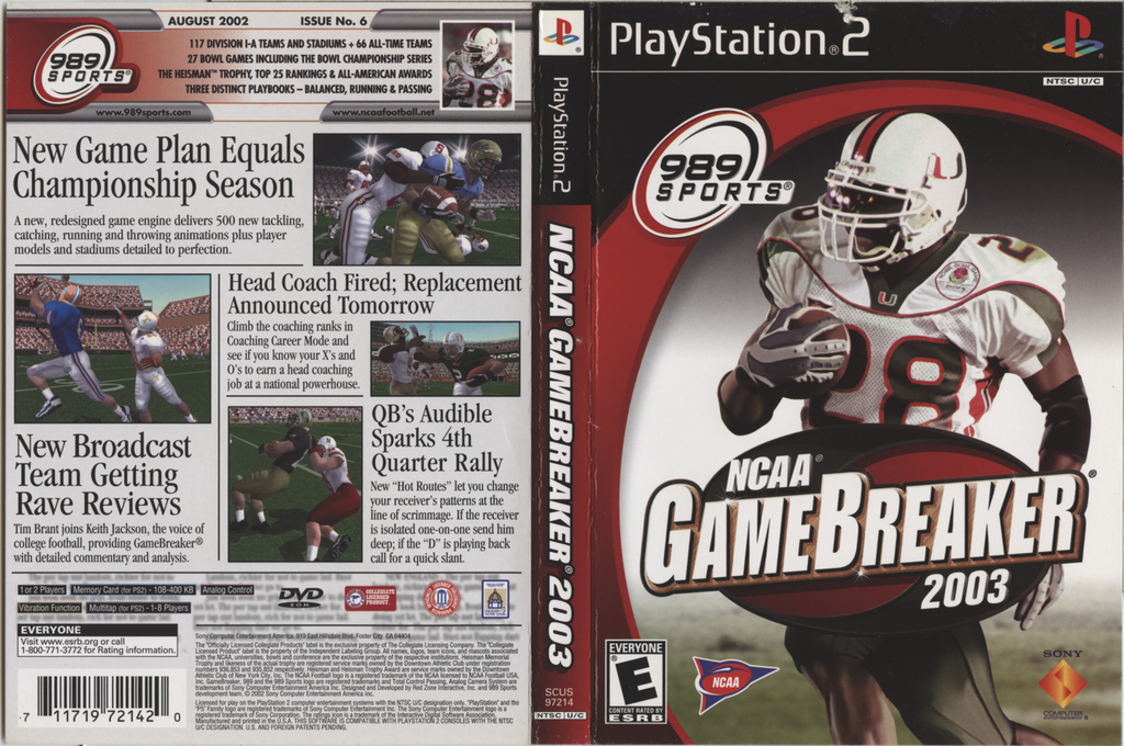 NCAA GameBreaker 2003 — box-texture (US)