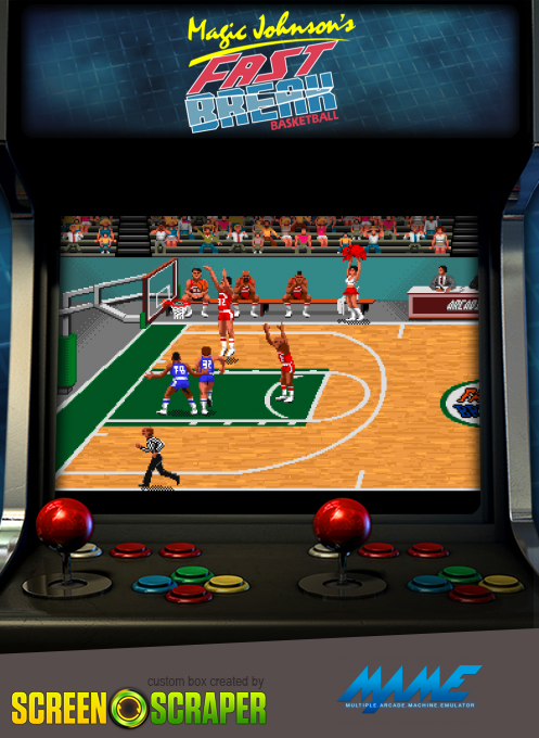 Magic Johnson's Fast Break box art