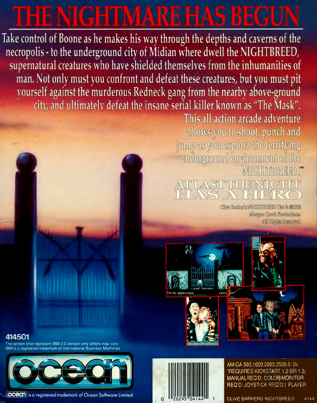 Nightbreed - The Interactive Movie — box-2D-back (WOR)