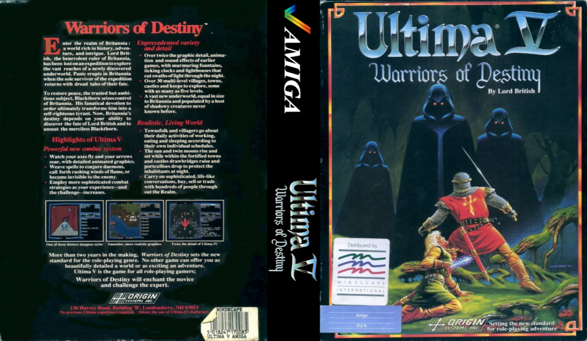 Ultima V - Warriors of Destiny — box-texture (EU)