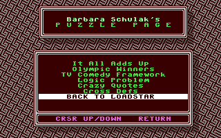 The Puzzle Page #144 — ss (WOR)