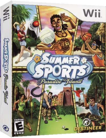 Summer Sports - Paradise Island — box-3D (US)