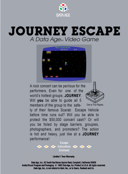 Journey Escape — box-2D-back (US)