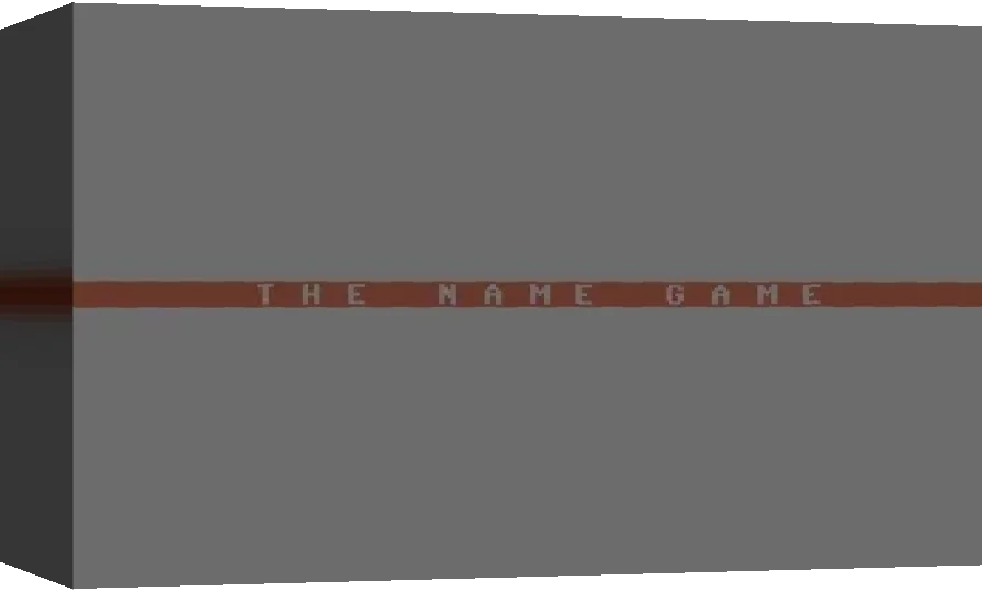 The Name Game — box-3D (WOR)