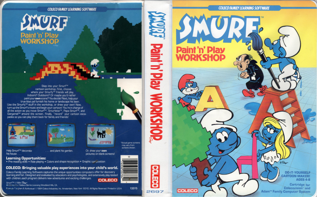 Smurf - Paint 'n' Play Workshop — box-texture (US)