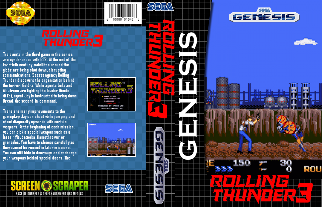 Rolling Thunder 3 — box-texture (SS)