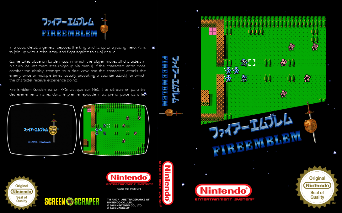 Fire Emblem Gaiden — box-texture (SS)