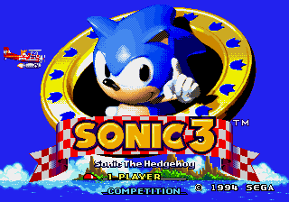 Sonic The Hedgehog 3 Limited Edition — sstitle (WOR)