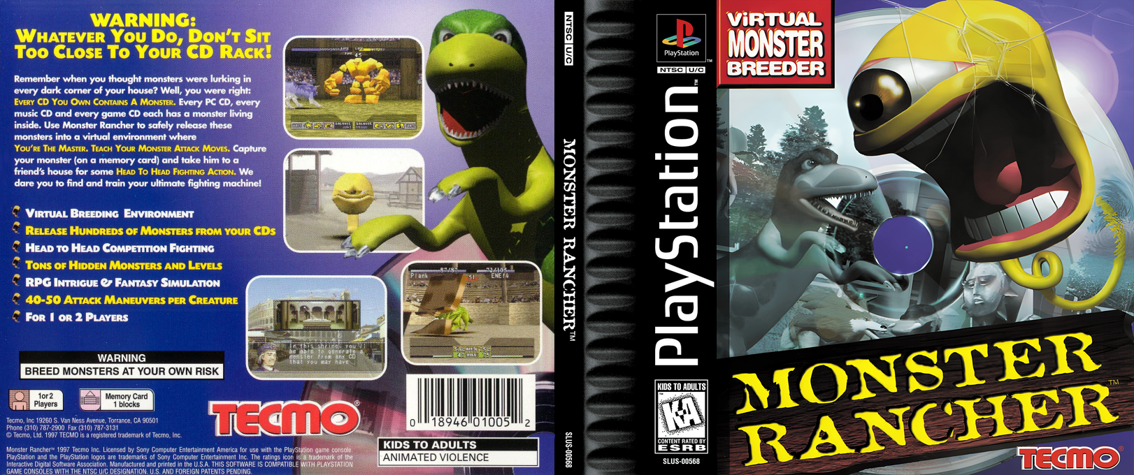 Monster Rancher — box-texture (US)