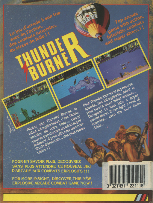 Thunder Burner — box-2D-back (EU)
