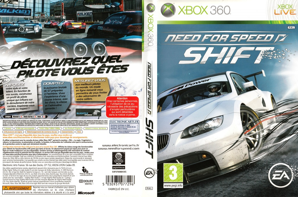 Need for Speed - Shift — box-texture (FR)