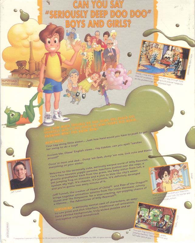 Adventures Of Willy Beamish, The — box-2D-back (US)
