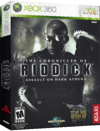 Chronicles of Riddick, The - Assault on Dark Athena — box-3D (US)