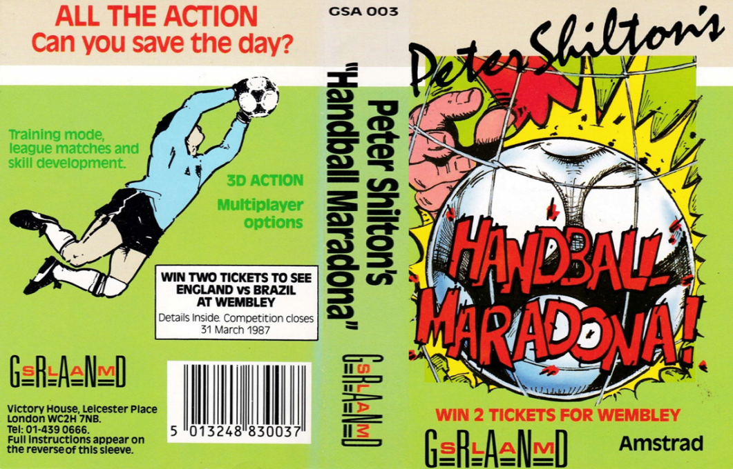 Peter Shilton's Handball Maradona — box-texture (EU)