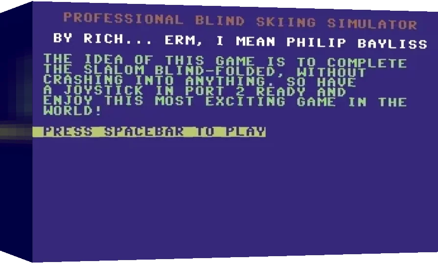 Professional Blind Skiing Simulator — box-3D (WOR)