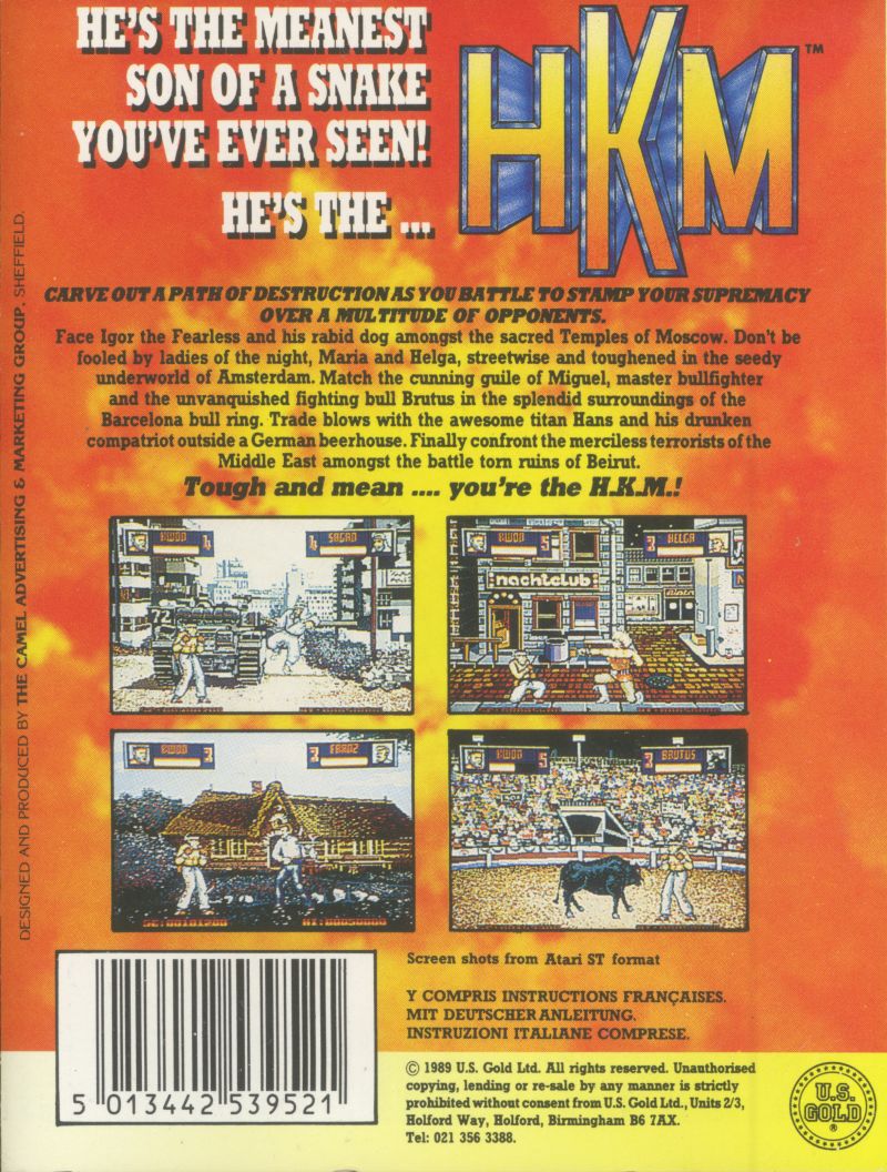 Human Killing Machine — box-2D-back (UK)